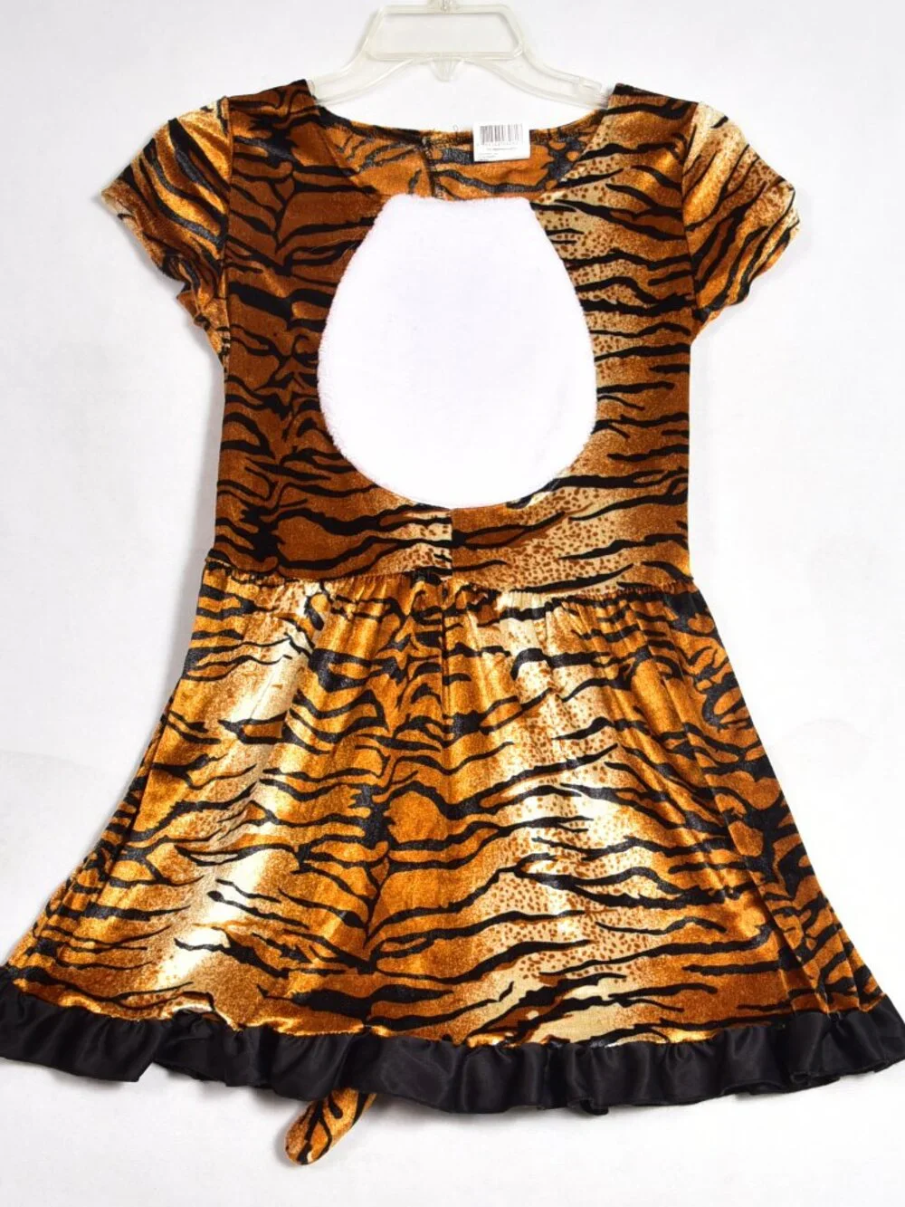 Tiger Girl Dress Costume Childs Size Large With Tail
